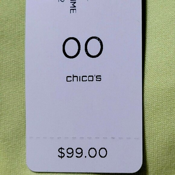 Chicos Jacket Sateen Pale Soft Lime Button Front Mandarin Collar - Picture 5 of 12